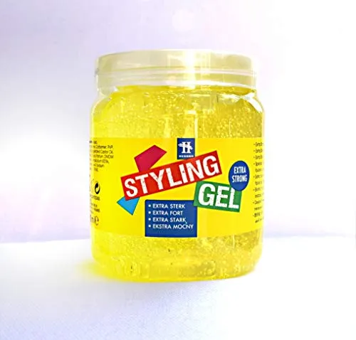 HEGRON Haargel STYLING GEL 500ml - Extra starker Halt für jeden Haartyp - Haarstyling-Produkte mit extra starkem Halt, ideal für jeden Haartyp und 500ml Inhalt, sorgt für langanhaltendes Styling und perfekten Look.