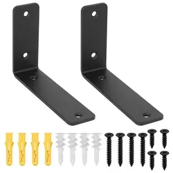 Schwerlast Regalhalterung Schwarz 150x100mm 2 Stück