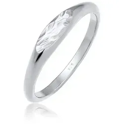Elli Siegelring Oval Pinky Ring 925 Silber - Eleganter Siegelring aus 925 Sterling Silber, ideal für festliche Anlässe. Mit einer Breite von 2 mm und einer Größe von 48 mm ist er ein stilvolles Accessoire für jeden Look.