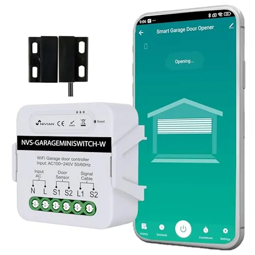NIVIAN WiFi-Controller für Garagentor – App-gesteuerte Fernbedienung