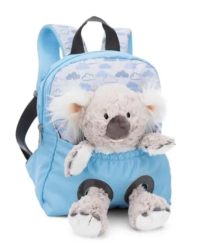 NICI Rucksack mit Plüschtier Koala blau 21x26cm in blau von NICI