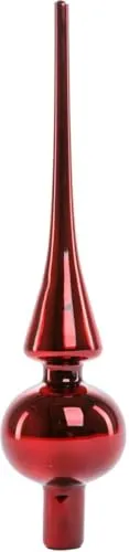 TrendLine Christbaumspitze 26 cm Glas Blut Baumspitze Weihnachtsbaumspitze