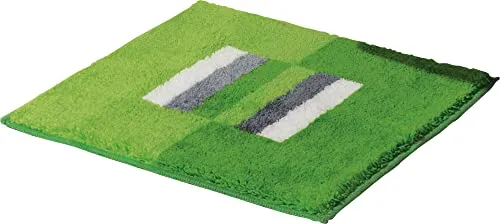 Erwin Müller WC-Vorlage Korfu, WC-Matte rutschhemmend grün Größe 50x50 cm - für Fußbodenheizung geeignet, flauschig, weich (weitere Farben)