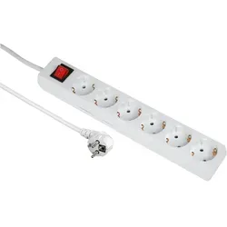 Hama Steckdosenleiste 00108833 6fach Schalter 5m ws