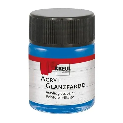 Kreul Acryl Glanzfarbe blau 50ml Glas 100ml/7,18 Euro