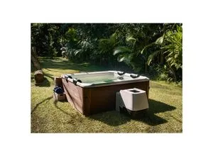 MSpa Whirlpool AMBER AERO PLUS 2026 XXL inkl. App, LED, 8 Hydromassagedüsen, 140 Luftdüsen