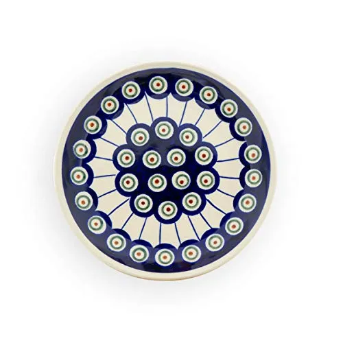 Bunzlauer Keramik flacher Teller (Kuchenteller), Ø16,0 cm, H=2,0cm Dekor 8