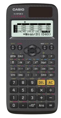 CASIO Taschenrechner CALCUSO Streberpaket Schwarz mit FX-87DE X - Taschenrechner CALCUSO Streberpaket Schwarz mit Casio FX-87DE X, 593 Funktionen, inklusive Schutztasche und Lernmaterial für Schüler der Klassen 5 bis 9.