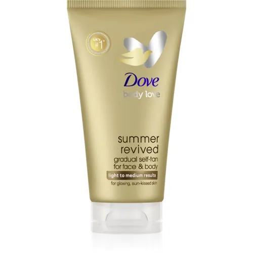 Dove DermaSpa Summer Revived Selbstbräuner-Milch Für Gesicht und Körper Farbton Fair 75 ml