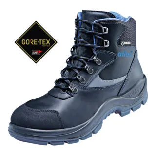 ATLAS Sicherheitsschuh GTX 535 GORE-TEX - Robuster Arbeitsschuh in Schwarz - Arbeits- & Schutzkleidung mit GORE-TEX Technologie für wasserdichte und atmungsaktive Eigenschaften, ideal für anspruchsvolle Arbeitsumgebungen.