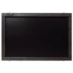 Rustikale Tafel Kreidetafel Wandtafel Küchentafel mit Holzrahmen / Schwarz 60x90cm
