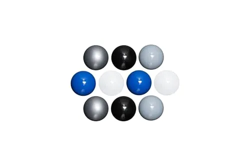 MAUL Kugel Magnet Ø 30 mm (10 Stück) | Starke Magnete für Whiteboard, Magnettafel und Kühlschrank | Magnet klein mit 0,6 kg Haftkraft | Magnete mit Hochglanz Oberfläche | Bunt