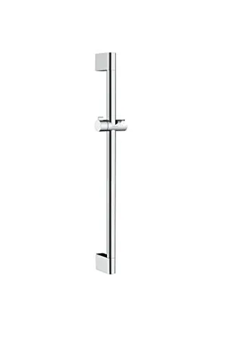 hansgrohe Unica' Croma Duschstange 0,65m, Chrom - Duschvorhangwinkelstangen mit um 45° verstellbarem Neigungswinkel, robuste Messingkonstruktion und elegantes Chrom-Finish für ein modernes Badezimmer.