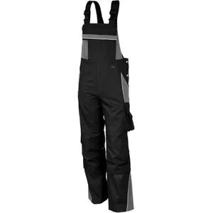 Qualitex Arbeitshose PRO, Herren, Latzhose, schwarz, Größe 56