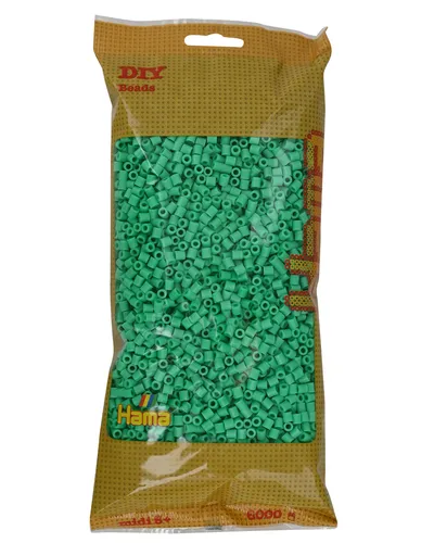 Hama 6000 Midi Bügelperlen 205-11 Hellgrün Ø 5 mm Perlen Steckperlen Beads