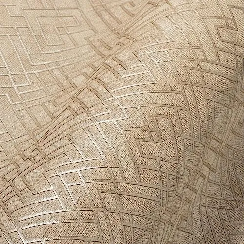 Livingwalls Travel Styles Vliestapete - Elegante Wandtapete mit Gold- und Beigetönen - Tapeten: Hochwertige Vliestapete mit luxuriösem Gold-Design, ideal für Wohnzimmer, Küche oder Flur. Brilliante Farben und hohe Reißfestigkeit sorgen für eine stilvolle Raumgestaltung.