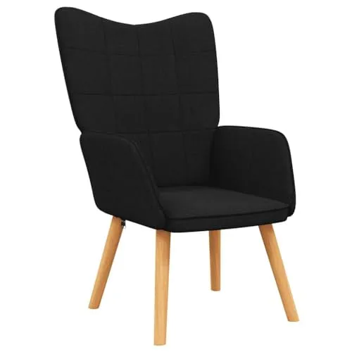 vidaXL Relaxsessel Schwarz Stoff