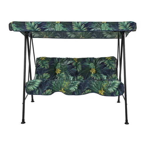 PATIO Hollywoodschaukel mit Sonnendach 3-Sitzer Gartenschaukel Swing Tora Black