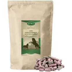 Lyra Horse® Karotte-Himbeer-Kräuter Leckerli 5 kg - Pferdefutter mit 3-Mix aus Karotte, Himbeere und Kräutern für eine gesunde Belohnung. Unterstützt die Verdauung und das Immunsystem, ideal für aktive Pferde.