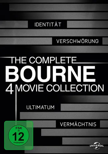 The Complete Bourne 4-Movie Collection 1+2+3+4 # 4-DVD-BOX-NEU