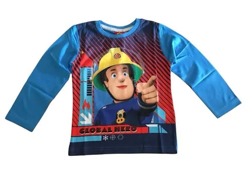 Feuerwehrmann Sam Langarmshirt hellblau von Feuerwehrmann Sam
