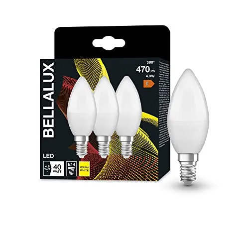 Bellalux LED-Lampe, Sockel: E27, Warm White, 2700 K, 7 W, Ersatz für 60-W-Glühbirne, klar, ST CLAS A