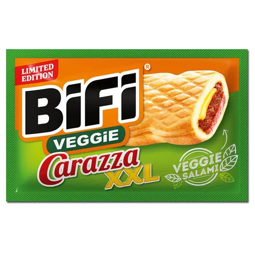 Produktbild  Bifi Veggie Carazza XXL Pizza-Snack, Weizen-Gebäck, 70g 22,43€/1kg