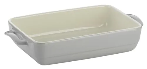 Kela MALIN Auflaufform, 32 cm, Grau - Elegante Keramik-Auflaufform in Hellgrau, ideal für stilvolles Servieren und Backen, perfekt für gemütliche Abende mit Familie und Freunden.