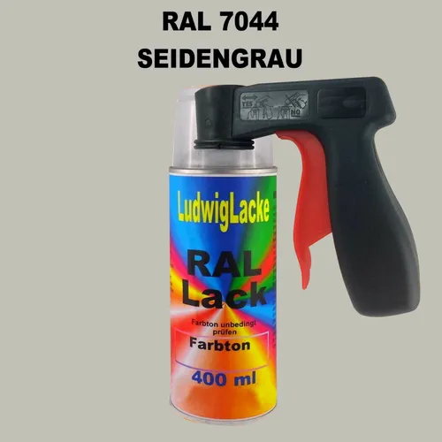 Produktbild Ral 7044 Seidengrau MATT Spraydose 400ml Buntlack Decolack &Handgriff