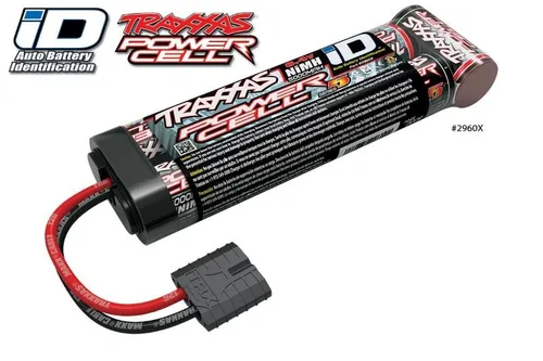 Traxxas Modellbau-Akkupack 8.4V 5000 mAh - NiMh Stick iD für Traxxas Cars, leistungsstarker Ersatzakku für optimale Fahrzeiten
