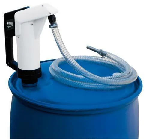 Piusi AdBlue® Handpumpe SuzzaraBlue für 200l Fass mit 3m Schlauch und Gewindeada