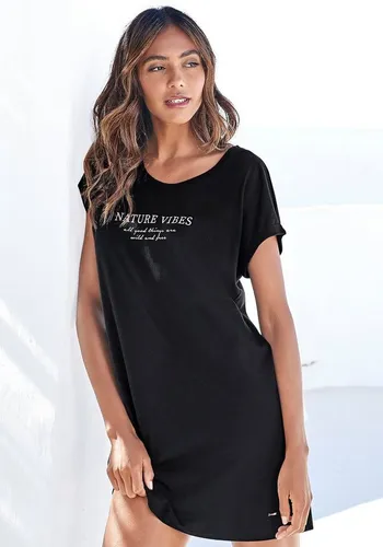 LASCANA Nachthemd für Damen, Gr. 36/38, schwarz in schwarz von LASCANA 