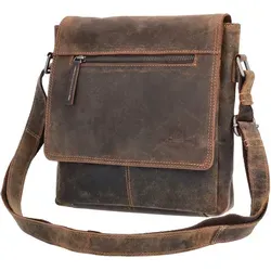 The Skandinavian Brand Leder Umhängetasche Hunter tan