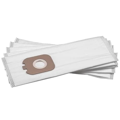 vhbw 5X Staubsaugerbeutel kompatibel mit Rowenta Powerline RH7821 - RH7855 IA/WB/WE/WF Staubsauger - Mikrovlies, 30cm x 13cm, Weiß