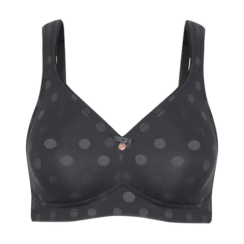 SUSA Damen Rhodos BH, Graphite Grey, B95 - Klassische BHs für Damen, bügellos für höchsten Tragekomfort und optimale Passform – ideal für den Alltag.