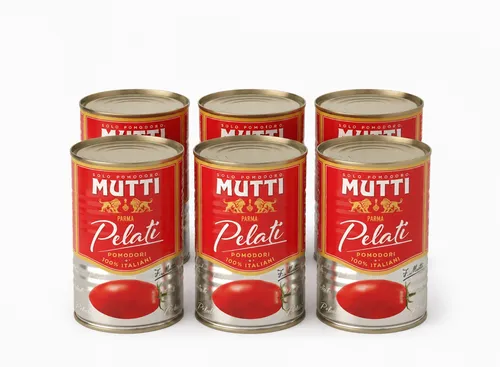Mutti Pelati geschälte Tomaten 400 g, 6er Pack von Mutti
