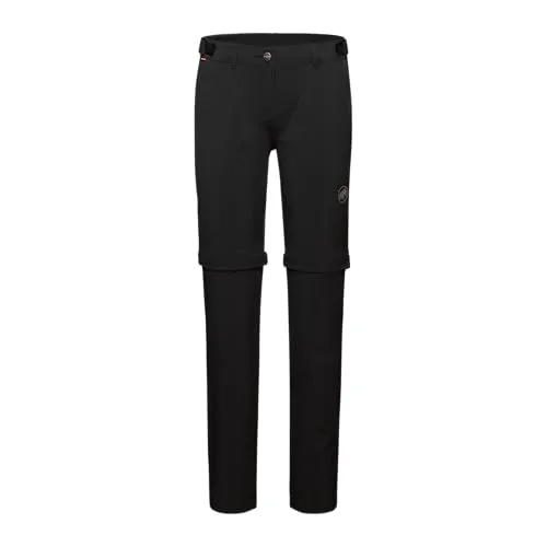 Mammut Damen Runbold Zip Off Pants - Wanderhose für Damen, Schwarz, 42 EU - Wanderhose mit abnehmbaren Beinen, perfekt für wechselnde Wetterbedingungen und vielseitige Outdoor-Aktivitäten.