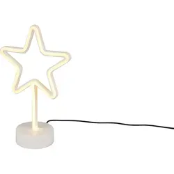 Reality LED Tischleuchte Star 29,5 cm x 20 cm x 8,5 cm Weiß in gelb von TRIO Leuchten