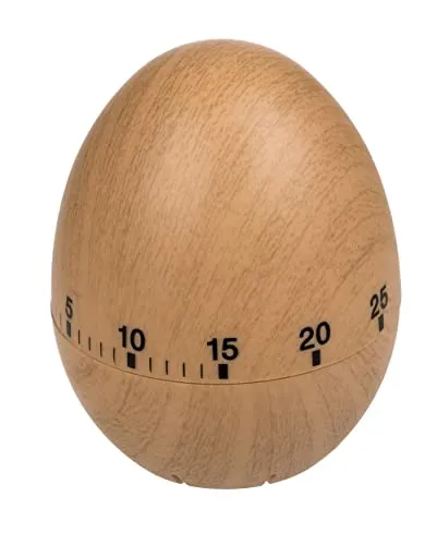 Ei Eieruhr in Holzoptik - Küchentimer Kurzzeitwecker Küchenwecker