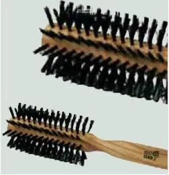 Kost Kamm Haarbürste Föhnbürste - 54mm Olivenholz - Haarbürste aus hochwertigem Olivenholz mit steifen Wildschweinborsten, ideal für mittellanges bis langes Haar, sorgt für glänzendes Styling und optimale Föhnresultate.