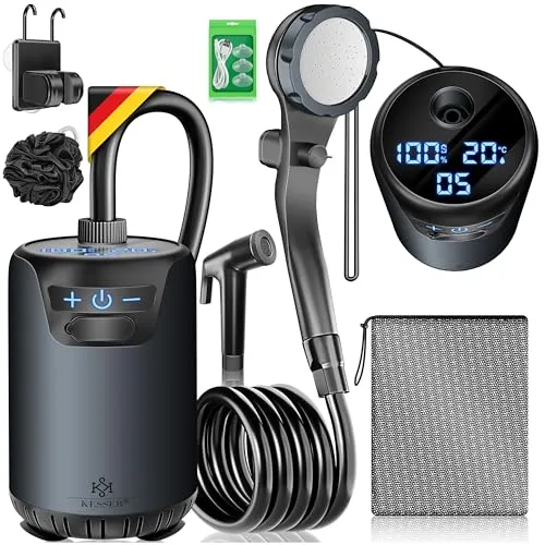 Mobile Duschen & Sichtschutz Schwarz von Kesser