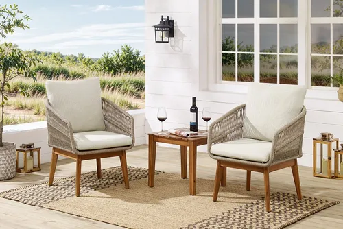 riess-ambiente Outdoor Gartenlounge ROPE natur taupe von Riess-Ambiente