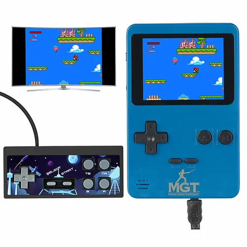 MGT 2in1-Retro-Spielekonsole, 7-cm-Farbdisplay (2,8