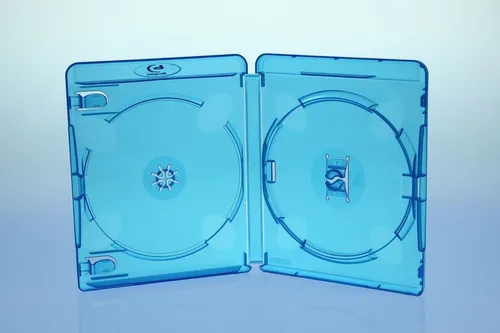 Amaray BluRay Hüllen 15mm / 2fach 2er BD Hüllen / Farbe: blau / high quality 50