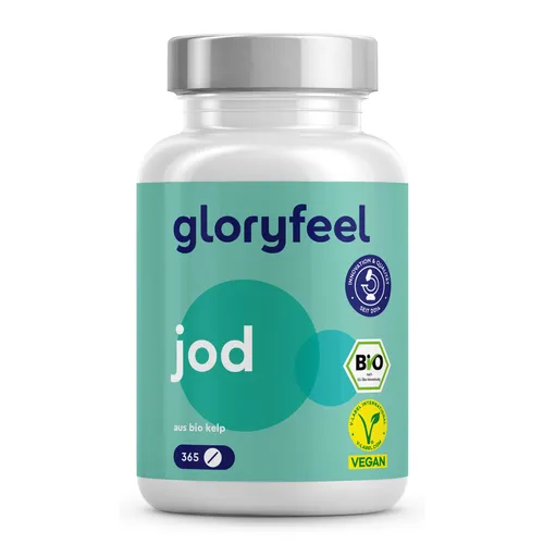 Jod aus Bio Kelp - 225µg Jod - 365 Tabletten aus Braunalgen - BIO-Zertifiziert
