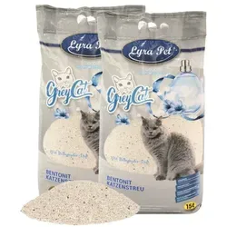 Liter Lyra Pet® GreyCat® Katzenstreu 2 x 15 von Lyra Pet