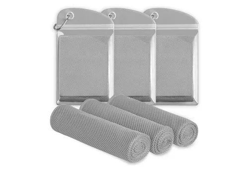 Blumtal Sporthandtuch mit Kühlfunktion aus Mikrofaser, 100x30 cm, (3-St), kühlend