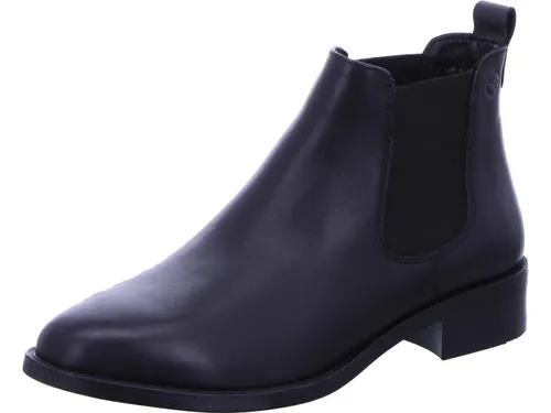 Tamaris Damen Chelsea Boot 1-25376-41, Schwarz, Größe 40 - Wanderschuhe mit elegantem Chelsea Boot Design, aus hochwertigem Leder, pflegeleicht und langlebig, ideal für vielseitige Outfits.