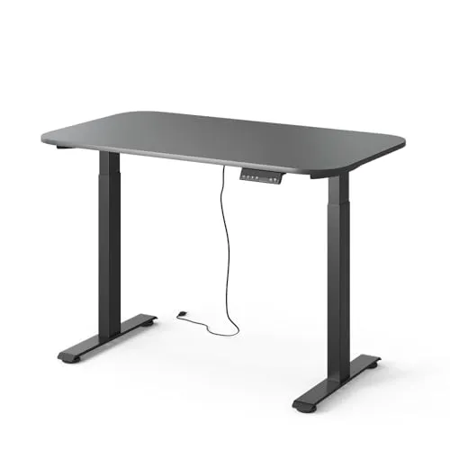 Vicco höhenverstellbarer elektrischer Schreibtisch Elevate – Schwarz/Anthrazit, 120 x 70 cm, 2 Motoren, 100 kg Tragkraft - Höhenverstellbarer Schreibtisch mit 2 Motoren für optimale Flexibilität im Arbeitsalltag. Ergonomisch und komfortabel, inklusive USB-Anschluss. Perfekt für ein modernes Arbeitsumfeld.