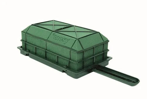 mosy Bastelmoos Blumengesteck-Halter m. Steckschaum f. frische Blumen, Grab-Gesteck, Trauer-Gestecke, Blumen-Deko